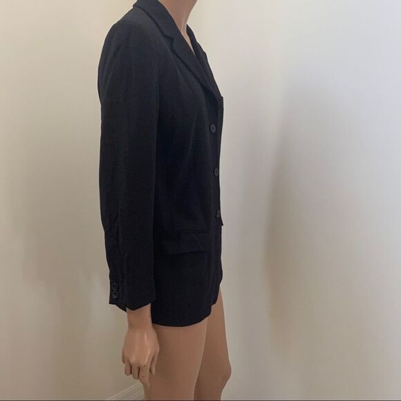 Calvin Klein Collection black 100% wool blazer 6 - Picture 2 of 6